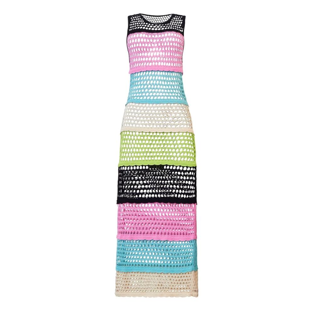 NWT! PQ Swim Midnight Perry Crochet Knit Maxi Dress - Size XS/S - Picture 4 of 9